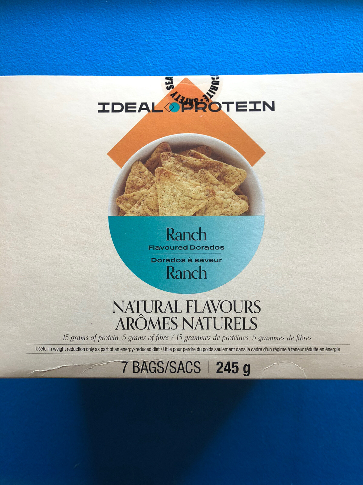 Ideal Protein Ranch Flavoured Dorados – 7 Packets – EXP 11/2023 – FREE SHIPPING