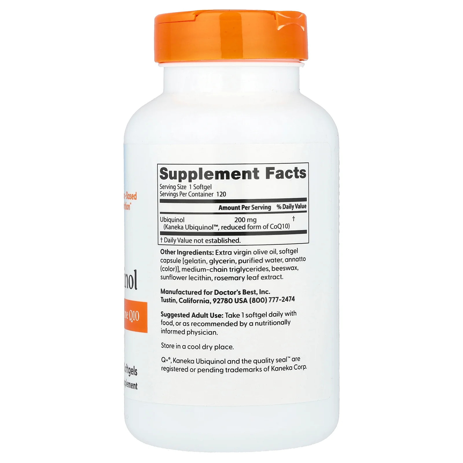 2 X Doctor’s Best, Ubiquinol , 200 mg, 120 Softgels