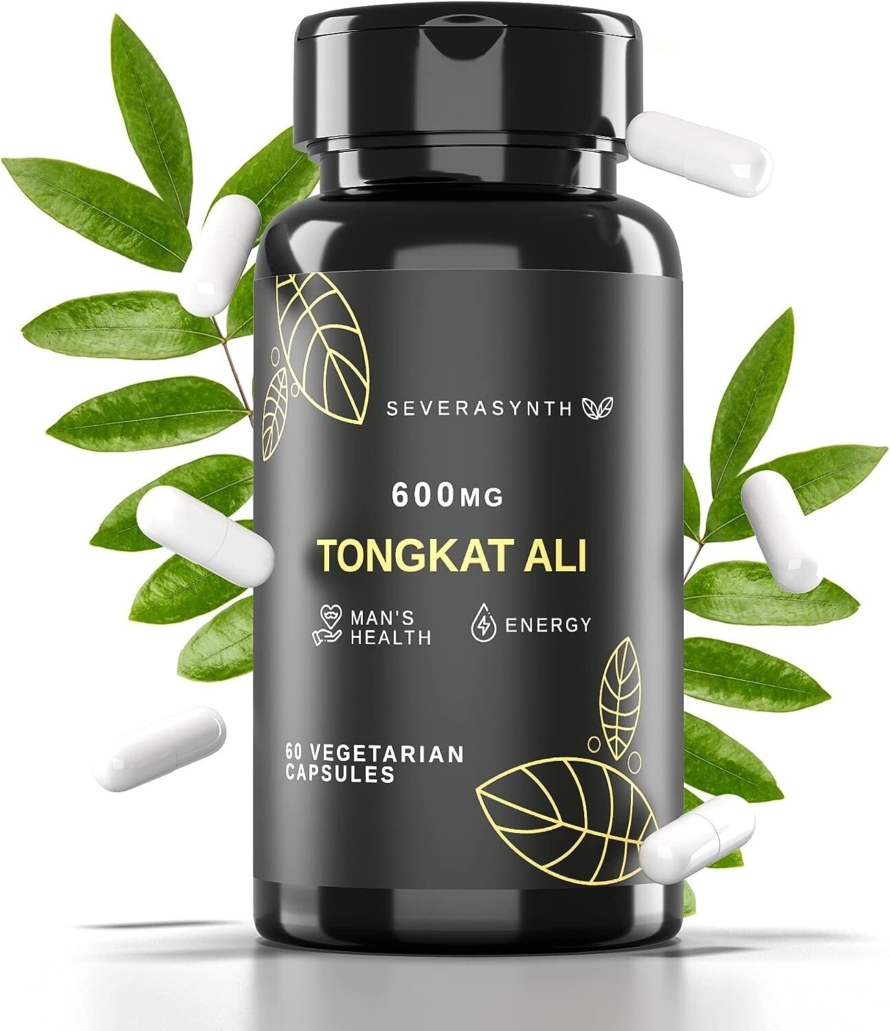 Tong-kat Ali Ultra High Strength Support Natural Energy Non-GMO 600mg 60 Capsule