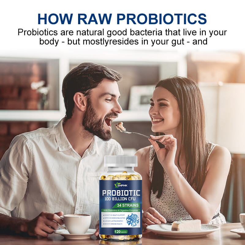 Bioma Probiotics for Digestive Health | 3-in-1 Gut Health Formula | 120 Capsules