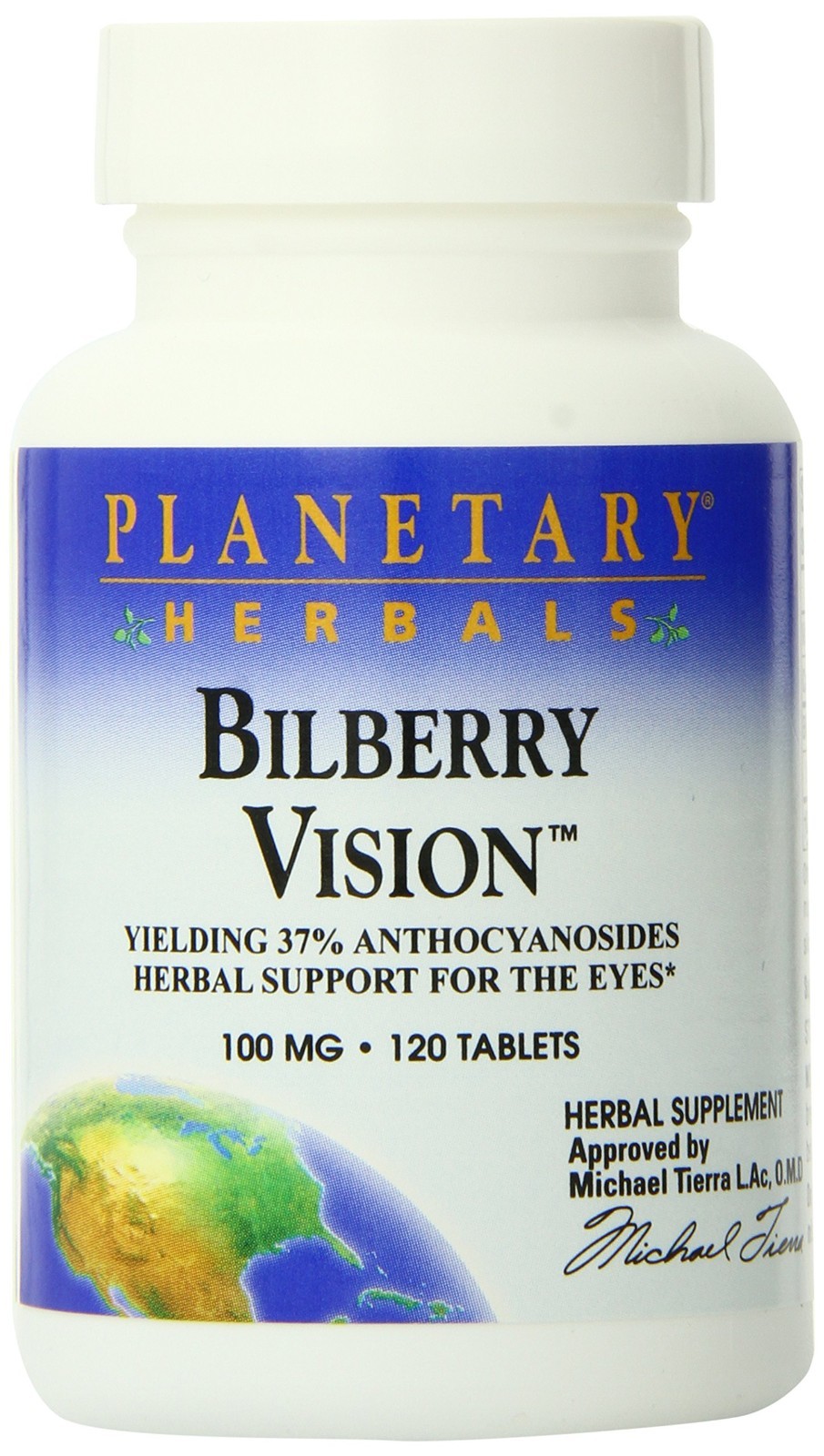 Bilberry Vision Tablets – 120 Count, Supports Eye Health & Vision, Herbal Supple