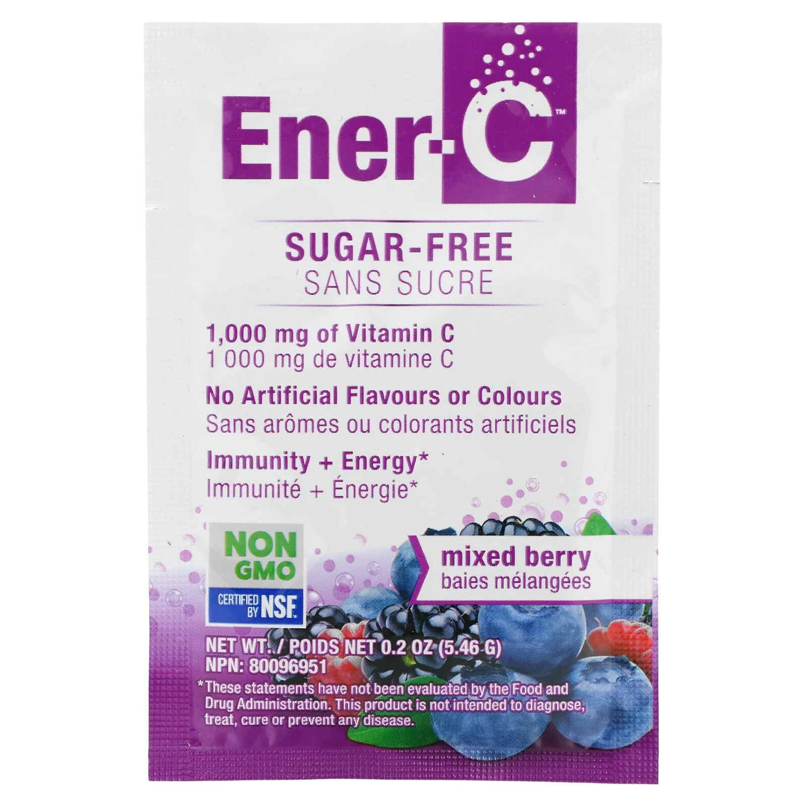Vitamin C, Multivitamin Drink Mix, Sugar Free, Mixed Berry, 1,000 mg, 30