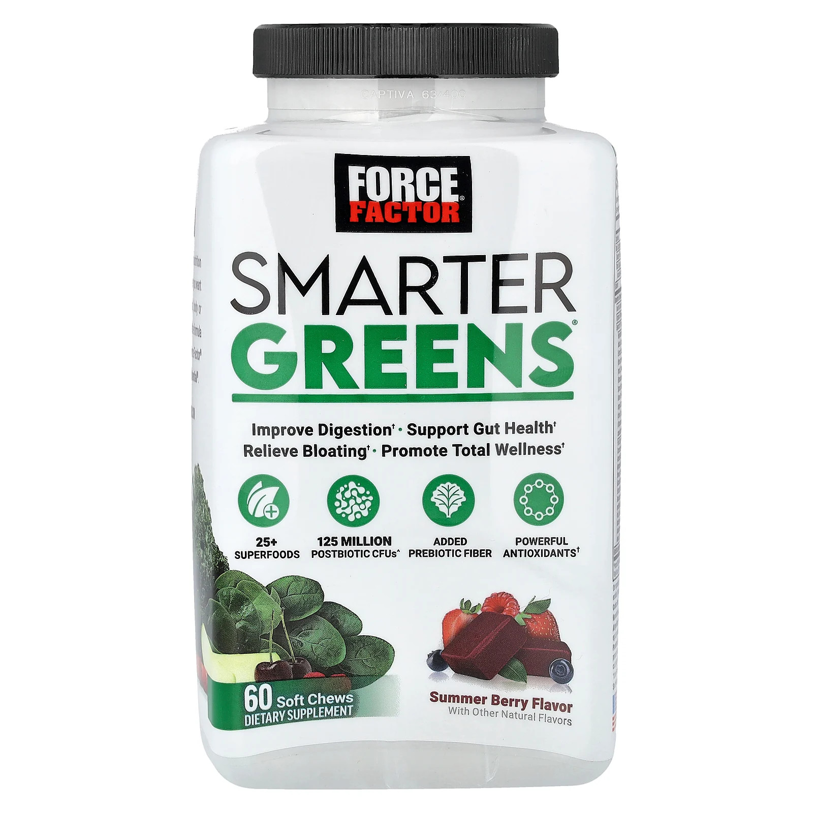 Smarter Greens, Summer Berry, 60 Soft Chews