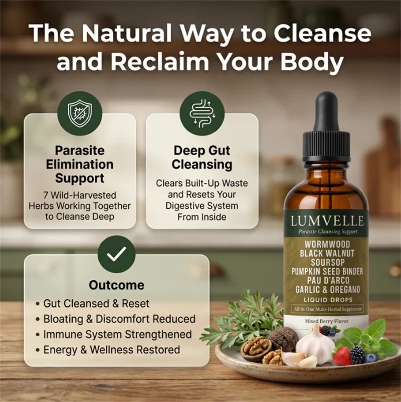 LUMVELLE Wild Harvested Wormwood Herbal Liquid Botanical Supplement Drops1Pcs