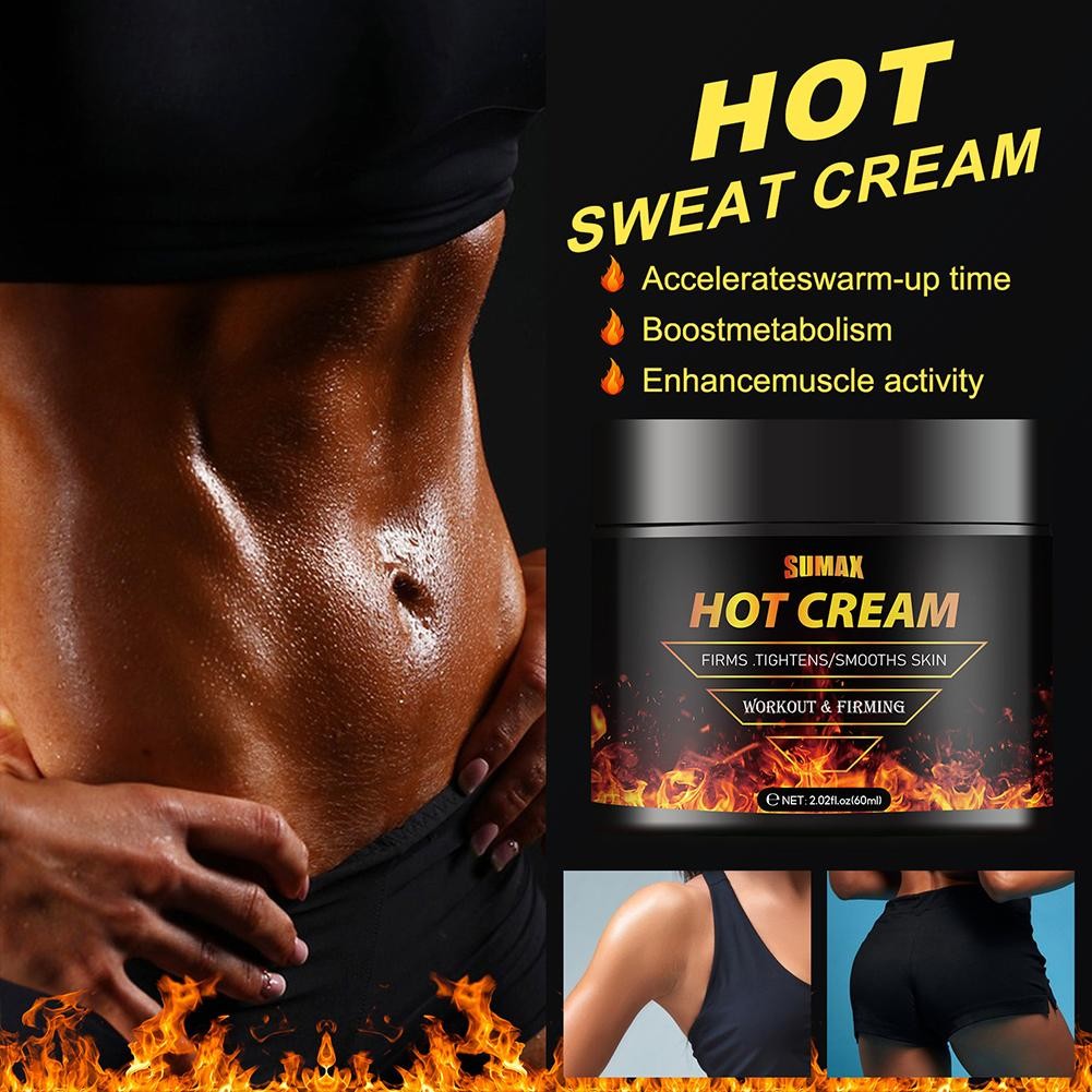 Hot Cream Fat Burner Loss Weight Slimming Belly Fitness Body Sweat Gel Cream