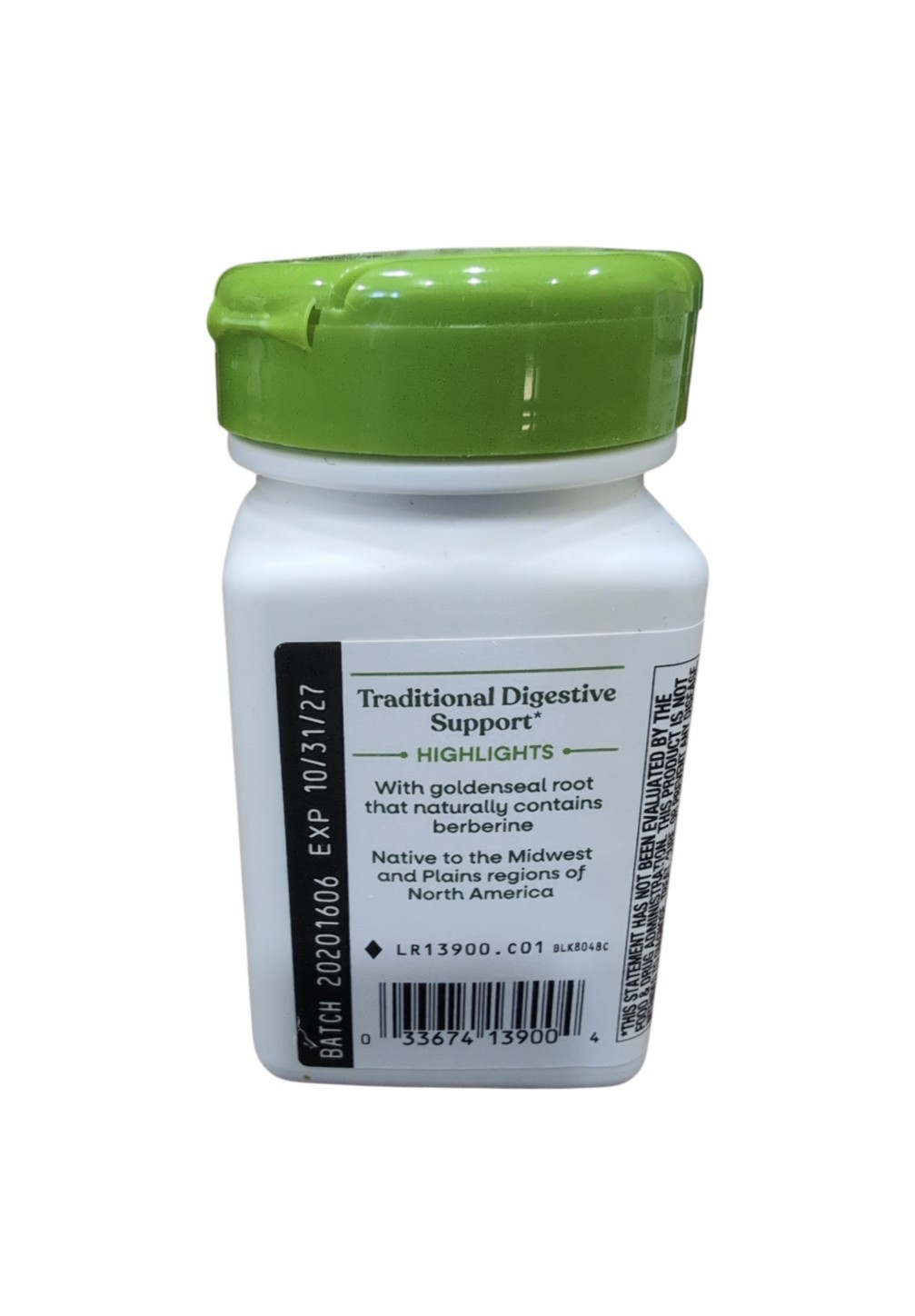 Nature’s Way Goldenseal Root Digestive Support 50 CAPS EXP 10/2027
