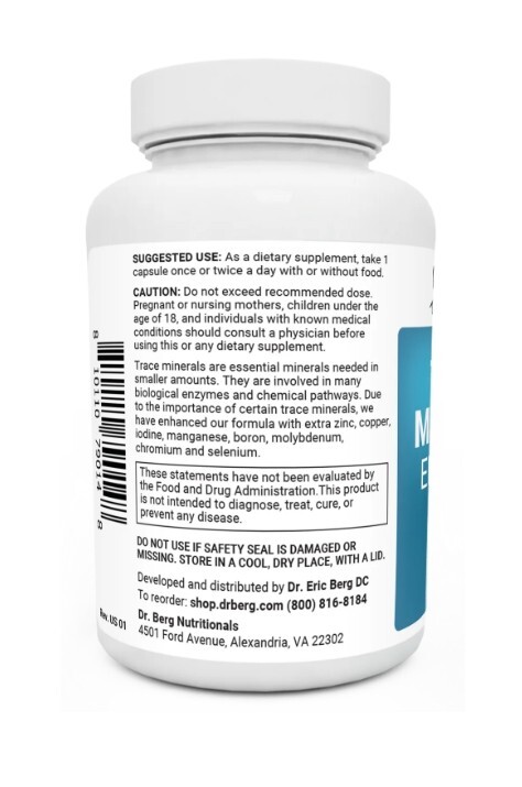Trace Minerals Enhanced Complex, 2 PACK, 60 Capsules, 70+ Trace Minerals + Zinc