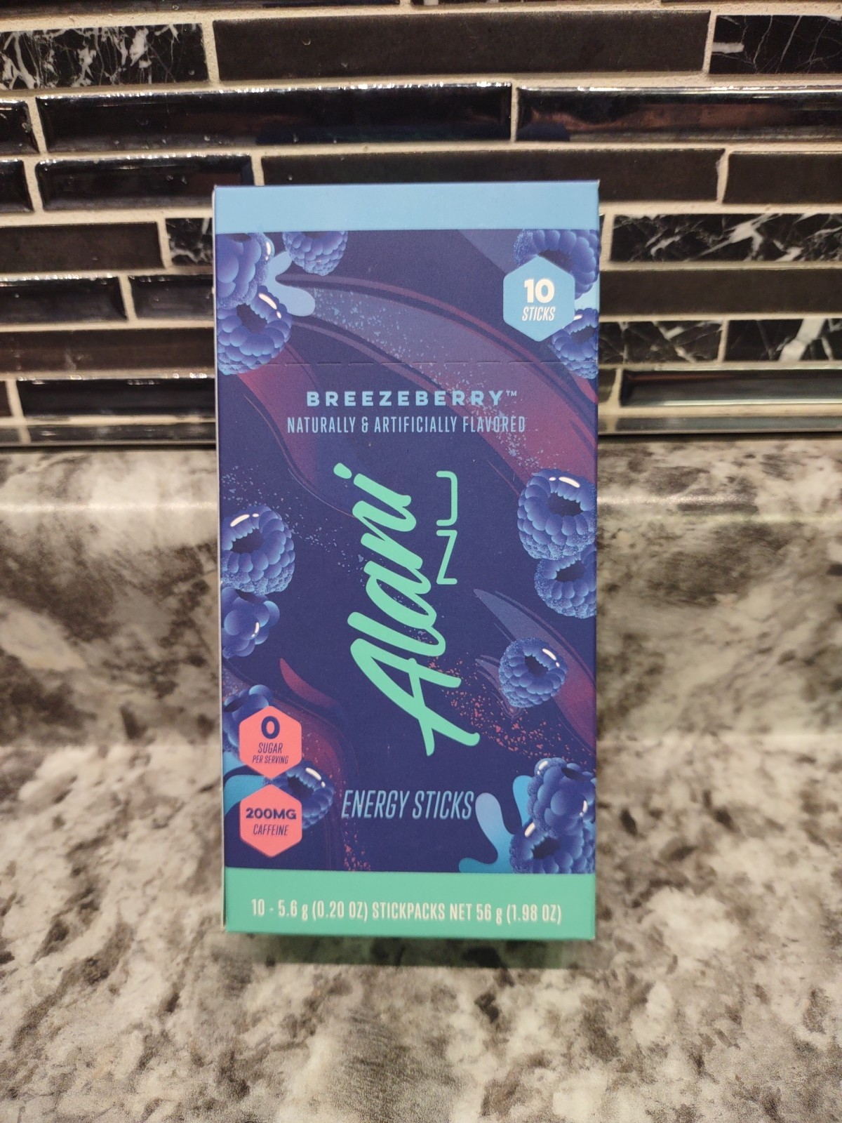 Alani Nu Breezeberry Energy Sticks 10 Ct 200mg Caffeine 0 Sugar Exp 04/26