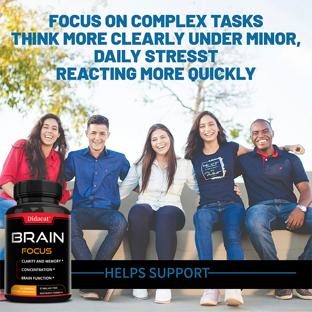 Brain Health Capsules Enhance Brain Function Improve Memory Attention 120 Caps