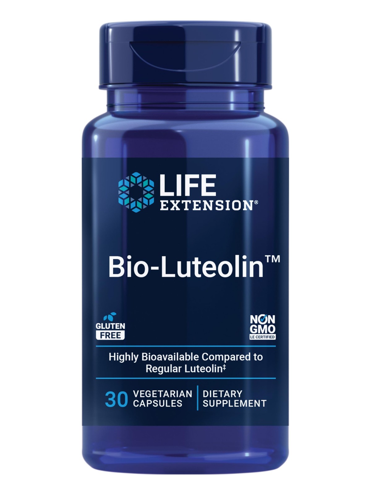 Life Extension® Bio-Luteolin™, Cellular 30 Count (Pack of 1), Beige, Speckled