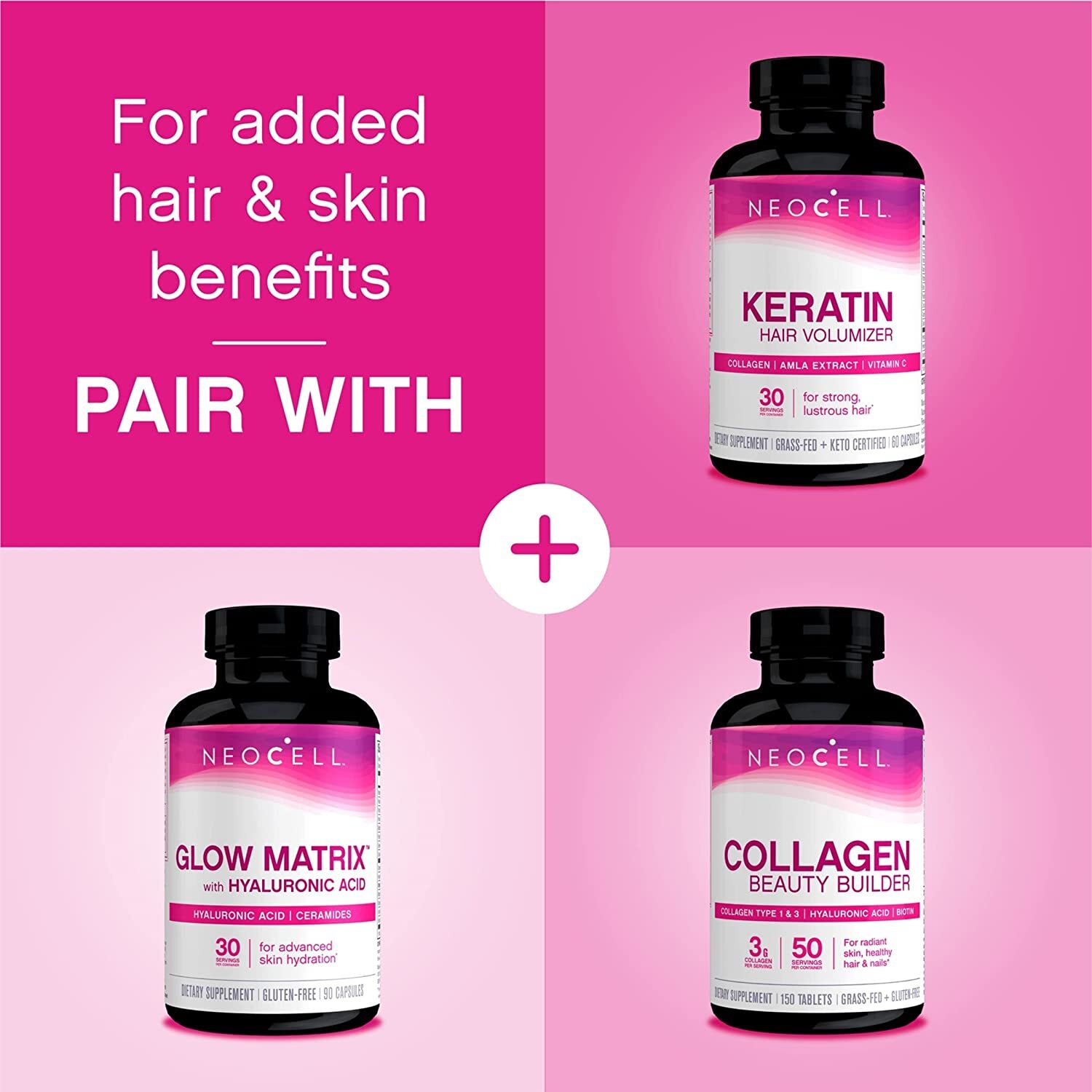 NeoCell Super 3G Collagen Vitamin C & Biotin 180 Tablets