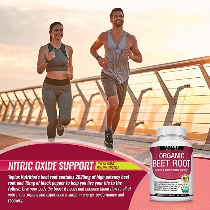 Beet Root Capsules 2040 Mg Organic Beetroot Powder Extract + Black Pepper