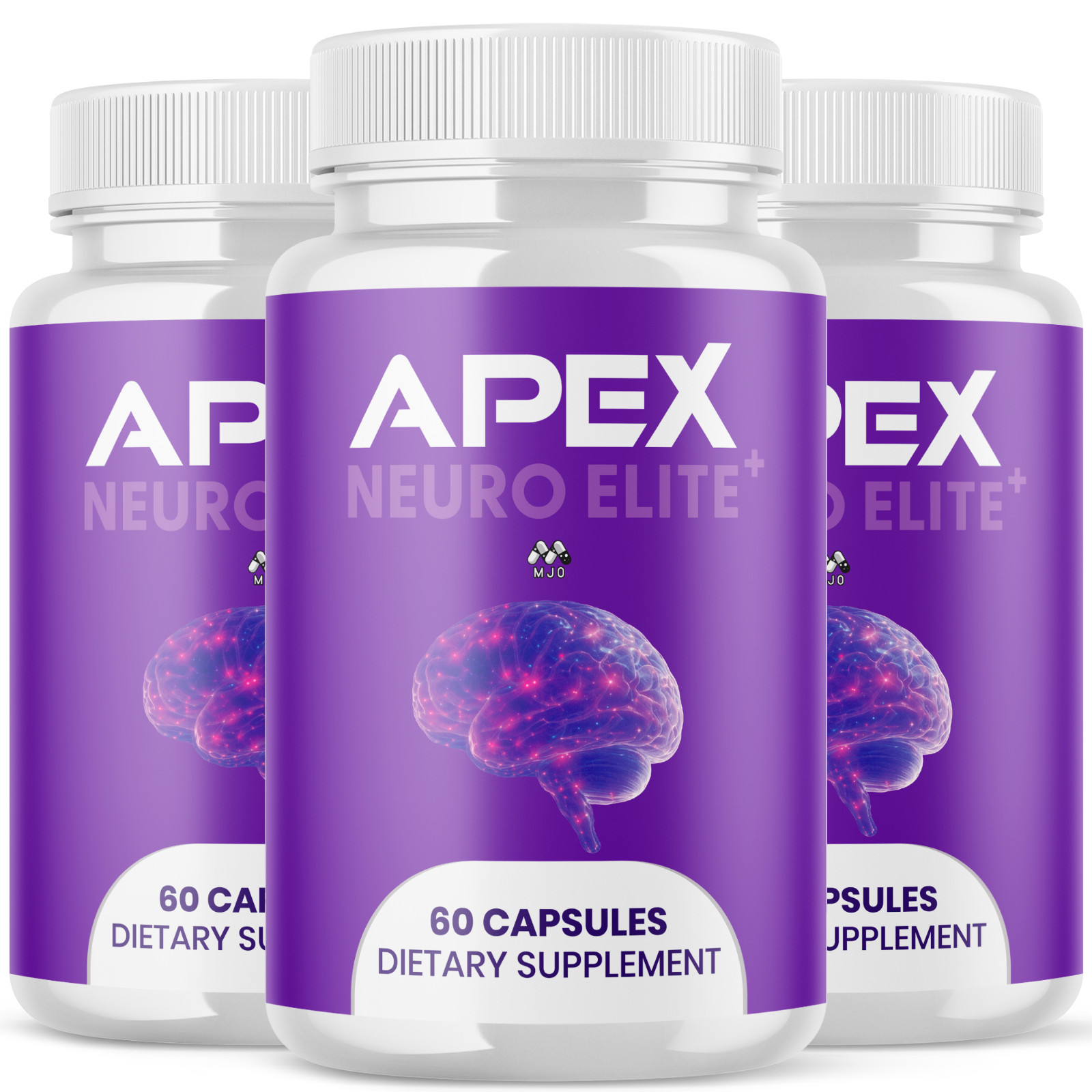 (3 Pack) Apex Neuro Elite Advanced Brain Health Support Supplement 180 Capsules