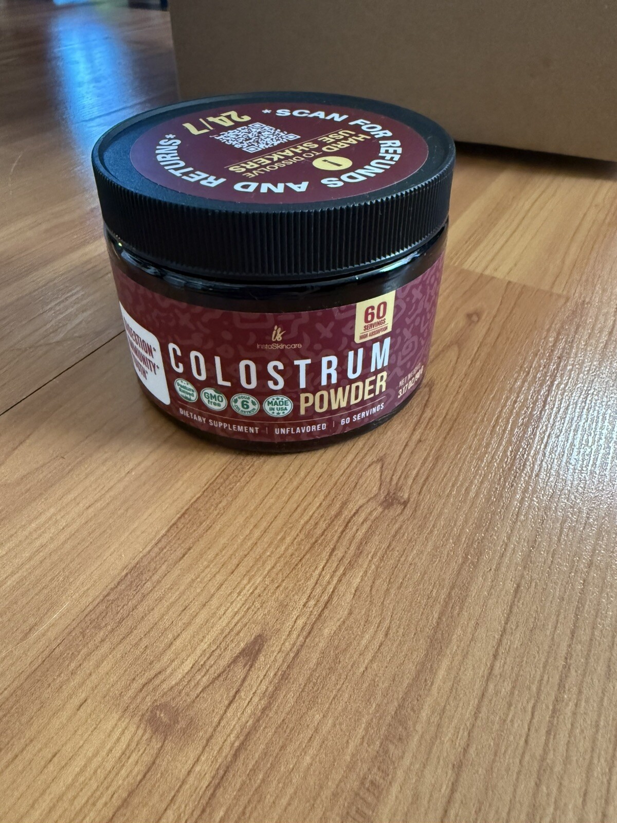 Bovine Colostrum Powder – 40% IgG Highly Concentrated Pure Bovine 3.17 OZ