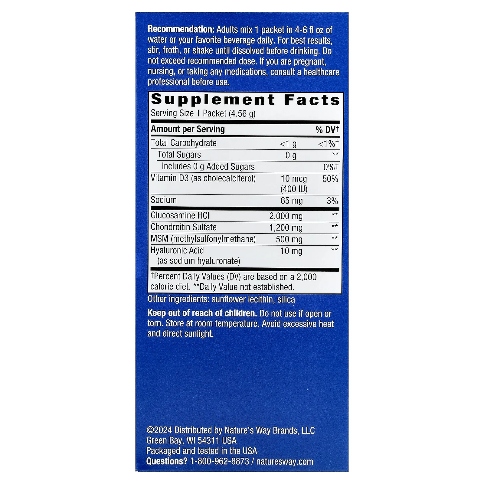 2 X Nature’s Way, Joint Movement Glucosamine�, Drink Mix, Ultra Strength, Unfla