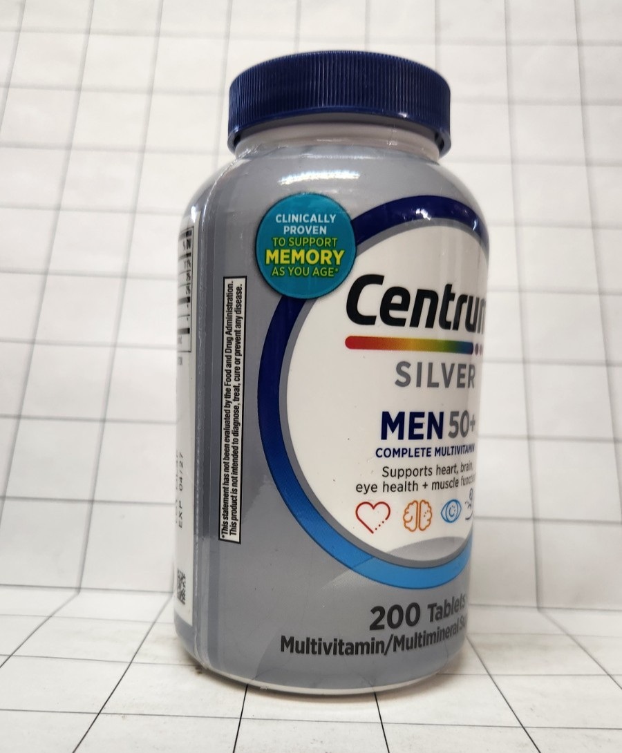 Centrum Silver Multivitamin/Multimineral Supplement Men 50+ 200 CT Exp 11/2027
