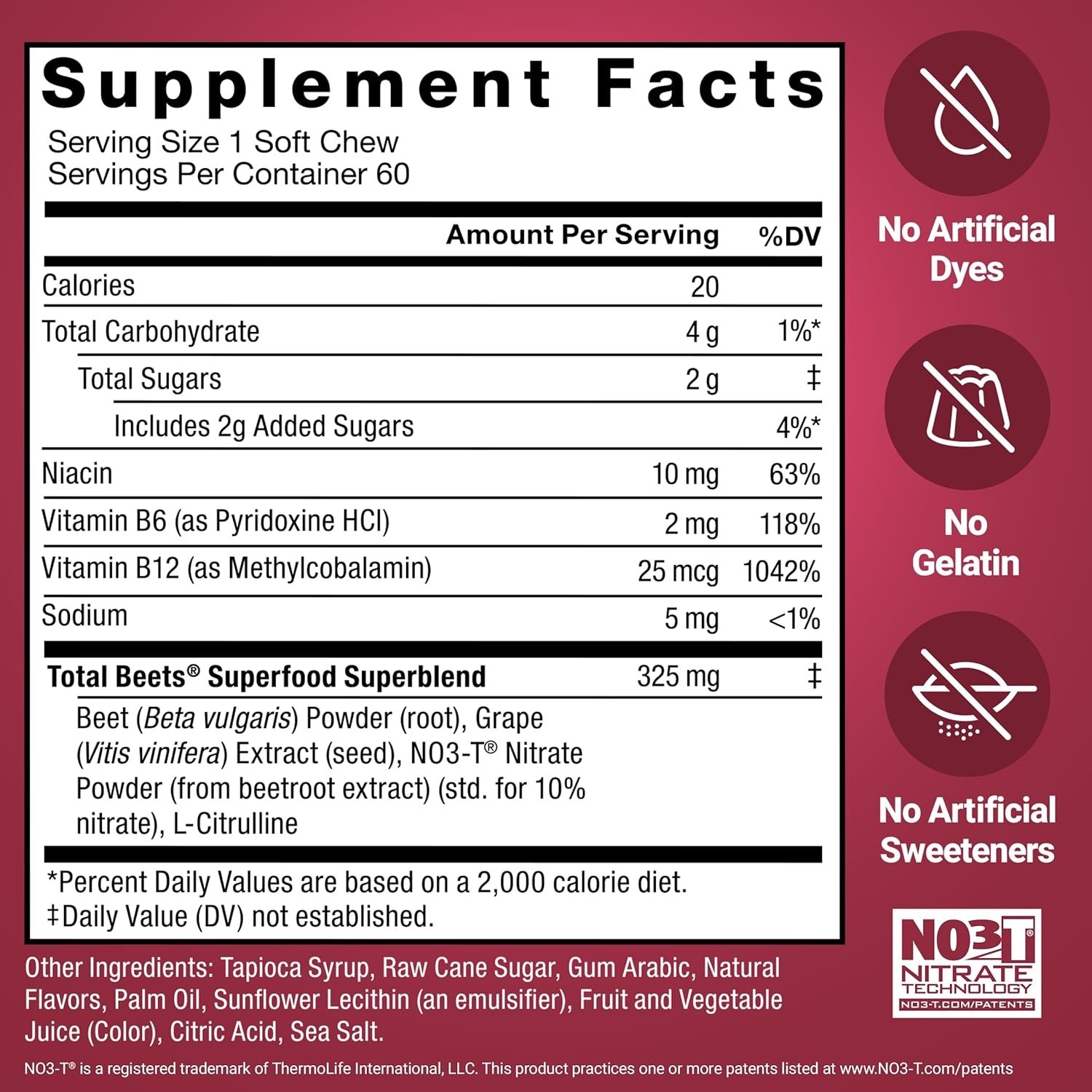 Force Factor Total Beets Drink Mix – Heart Health & Energy Support