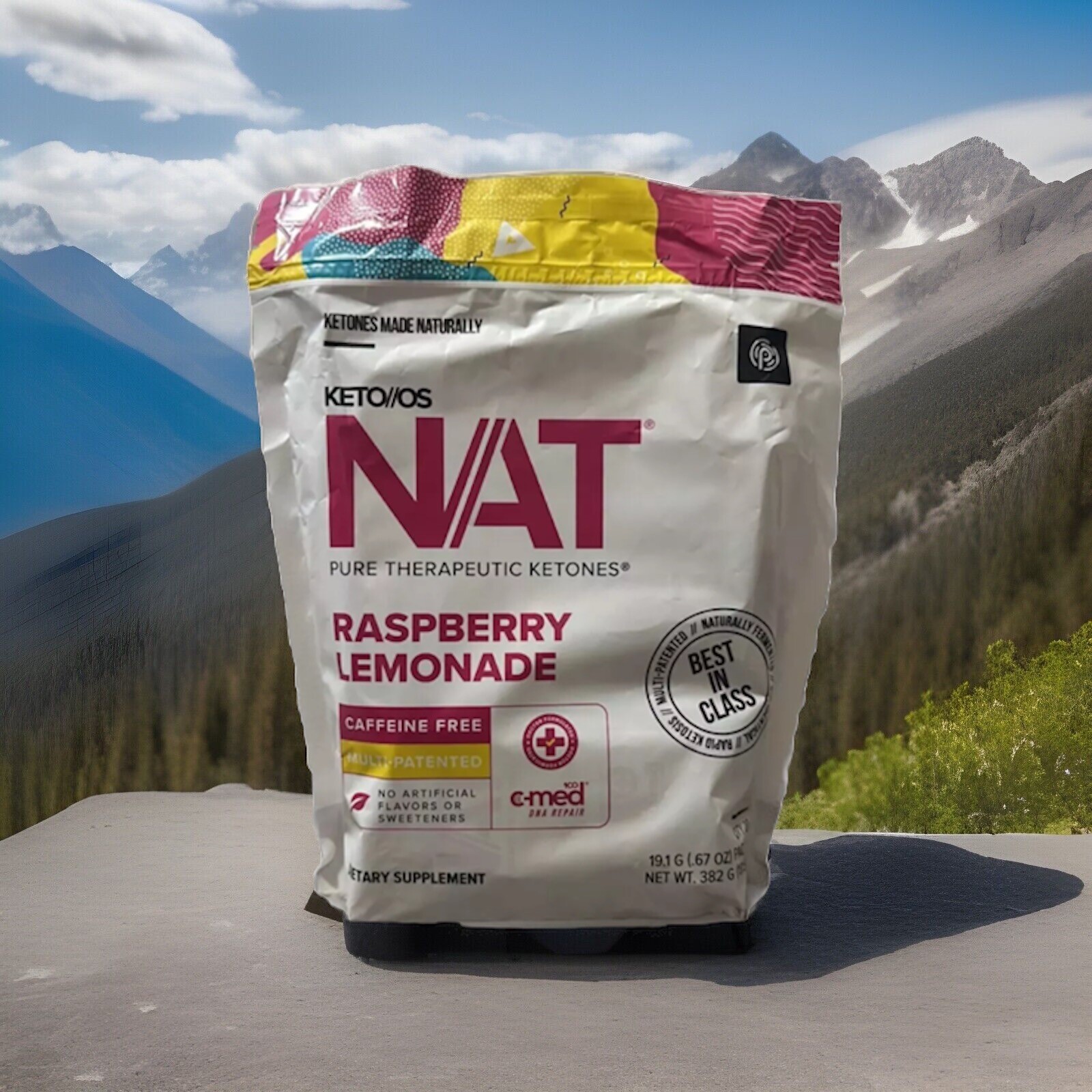 PRUVIT Ketones Nat 20 Packs Caffeine Free RASPBERRY LEMONADE FREE SHIPPING