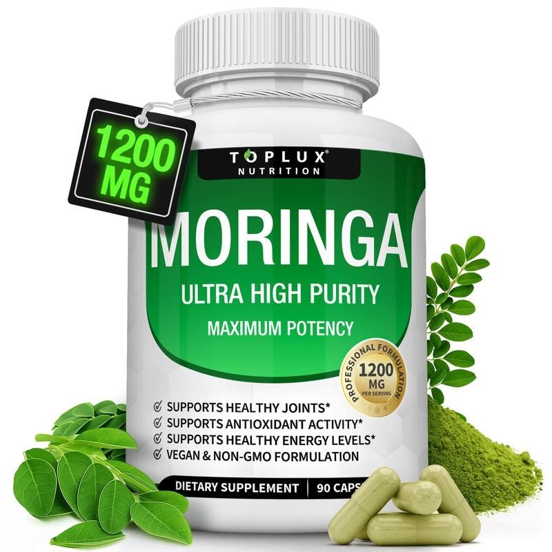 Moringa 1200mg Capsules | 90 Capsules, Immune & Gut Support