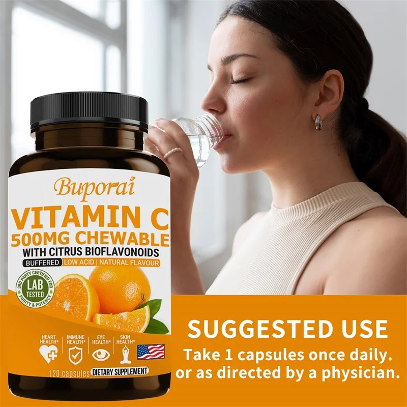 Vitamin C 500mg 120pcs,Promote Absorption and Digestive, Bone and Joint Health