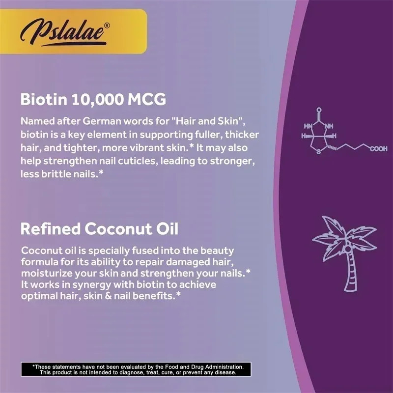 Biotin 120pcs – Hair Growth, Supports Skin and Nails, Energy Metabolism