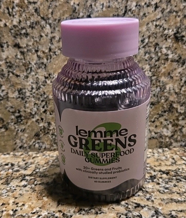 Lemme Greens Daily Superfood 20+ Organic Blend Greens & Fruit 60 Ct Exp 06/27