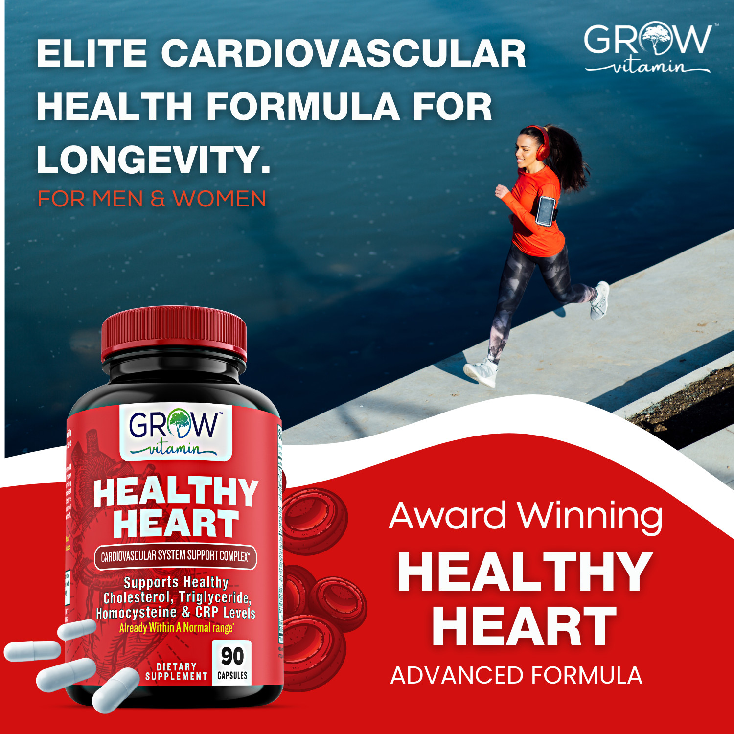 Grow Vitamin Healthy Heart Support