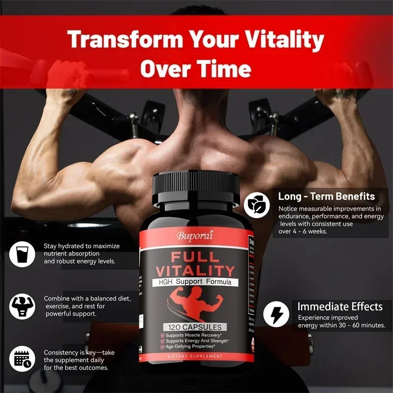 Full Vitality 240pcs – Muscle Building, Muscle Growth, Post Workout Recovery