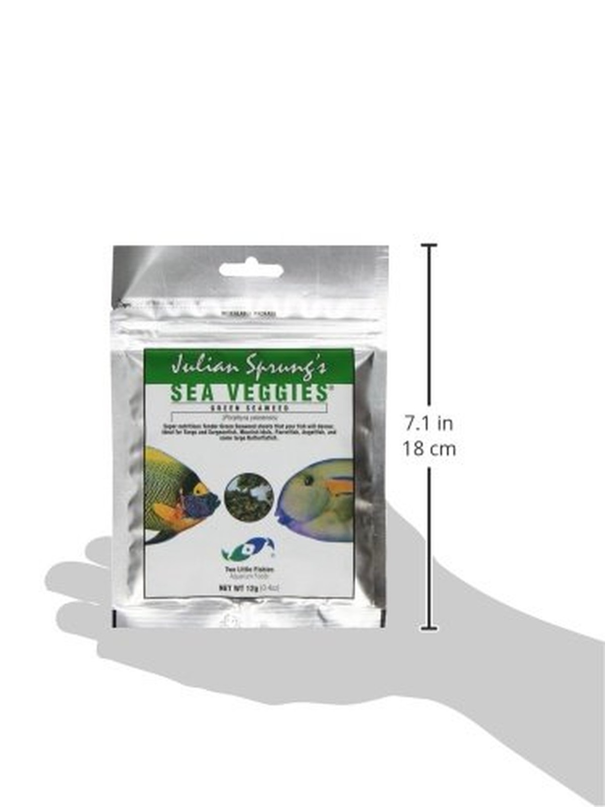Two Little Fishies Atlsvgs2 Sea Veg-Green Seaweed, 0.4 oz