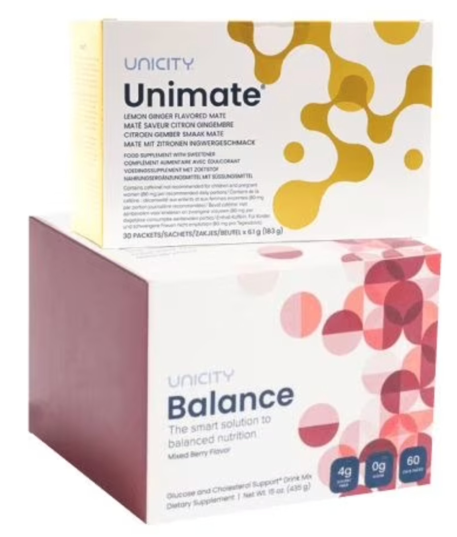 Unicity Duo Pack : 1 Box Berry + 1 Box Lemon Ginger (total serving of 60)