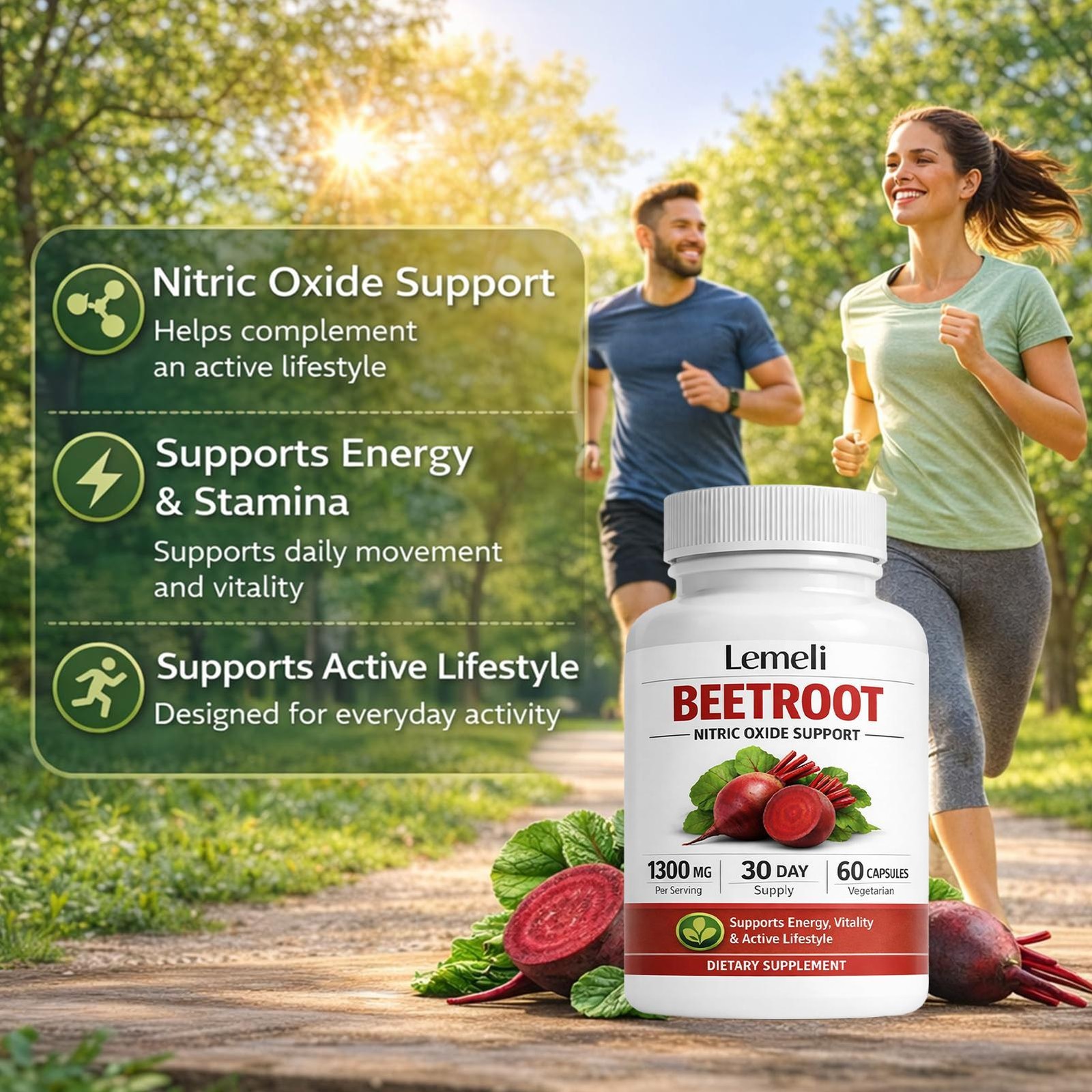 Capsules 1300mg, Lemeli Beet Root 60Capsules Supplement Extract Lemeli Beetroot