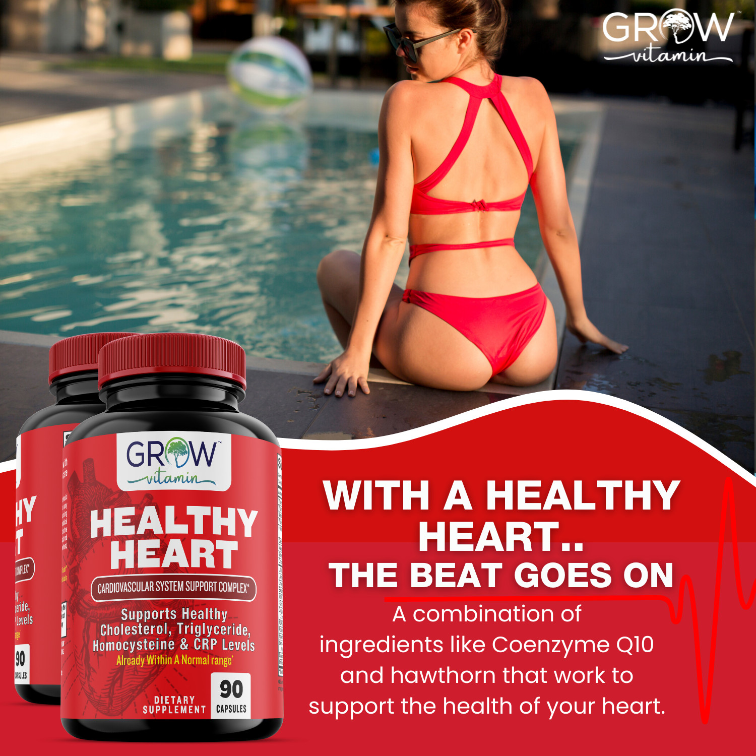 Grow Vitamin Healthy Heart Support