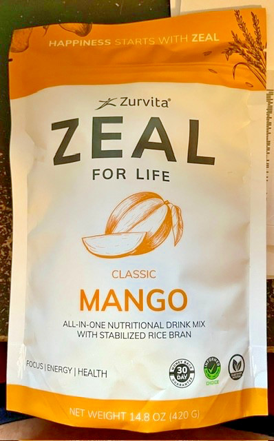 Zurvita Zeal for Life – ORIGINAL – Classic MANGO All-In-One (14.8oz) – USA