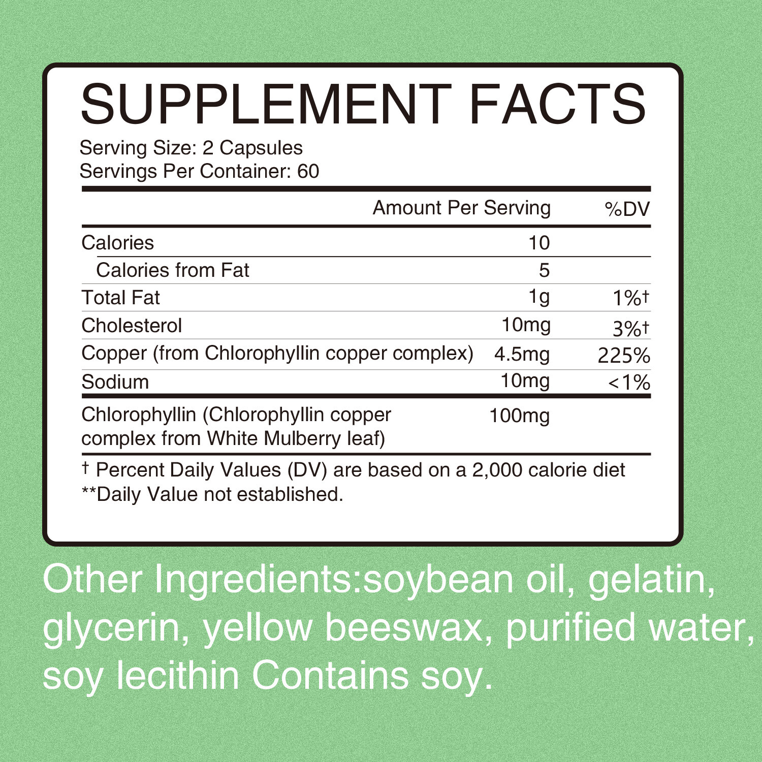 Chlorophyll Concentrate-Skin Health,Internal Deodorization,Detox,Immune Support