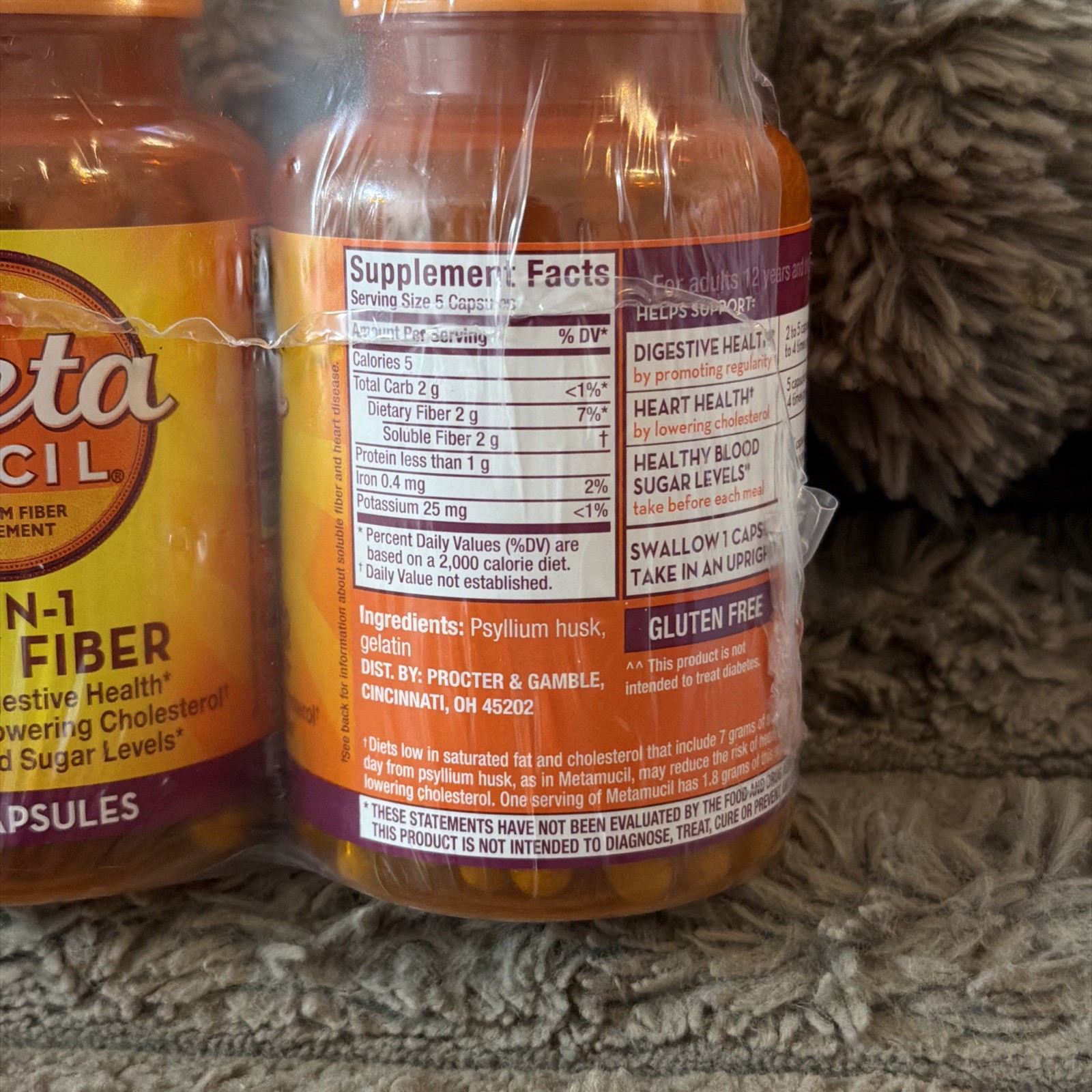 (3) MetaMucil 3-IN-1 Daily Fiber Digestive Heart & Health 160ct Each – EXP 08/28
