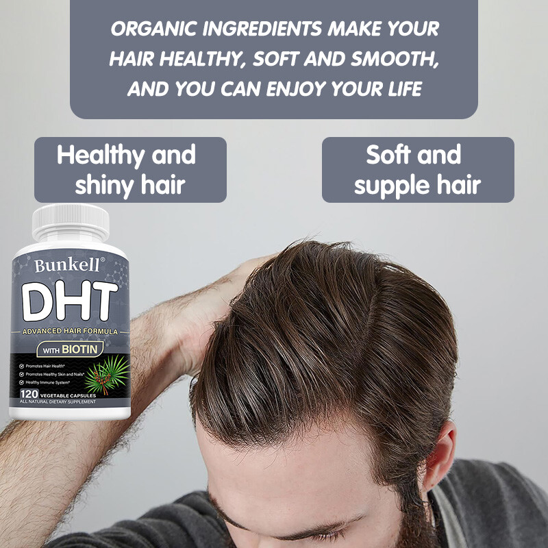 DHT Blocker with Immune Support – Hair Loss Supplements – 30/60/120 Capsules