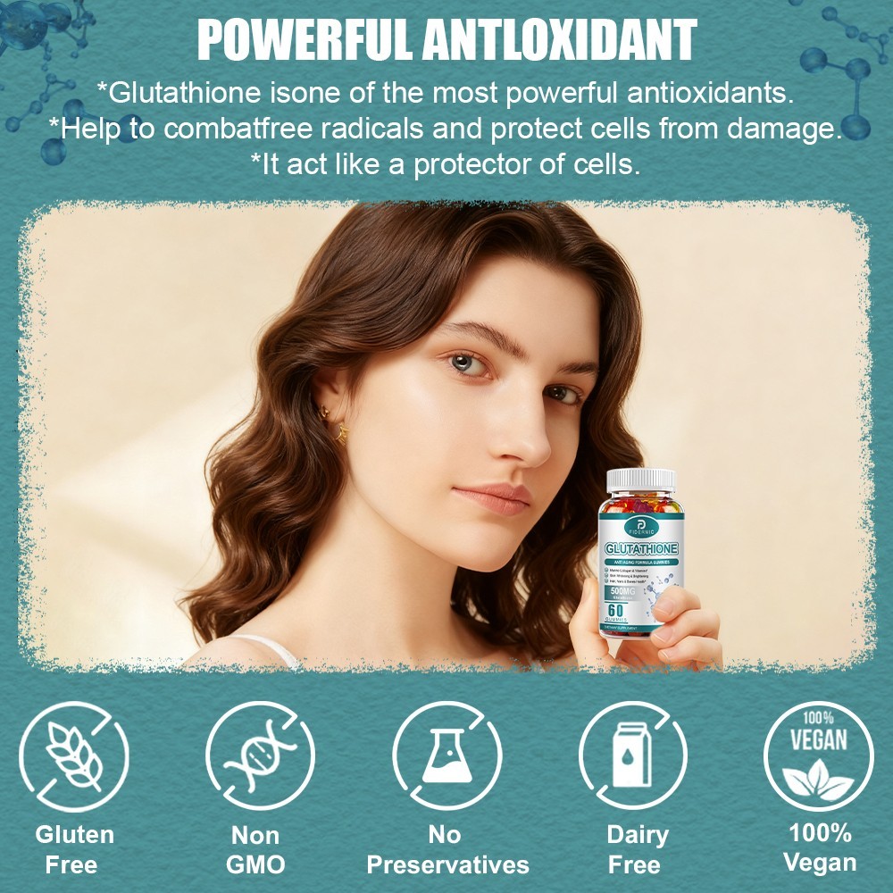 Glutathione Skin Whitening Gummies Brightening Anti-Aging Skin Care Supplement