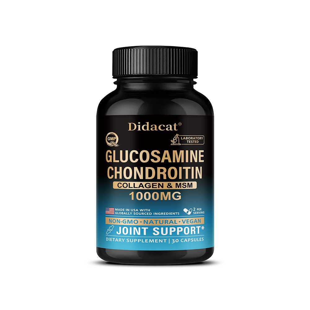1000mg Glucosamine Chondroitin&MSM Collagen,Joint Support Supplement 30/60/120CT