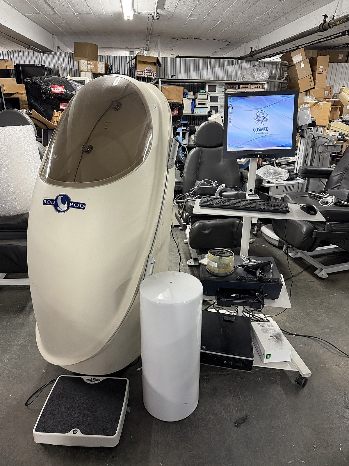 COSMED BOD POD- BODY COMPOSITION ASSESSMENT WITH COMP & PRINTER