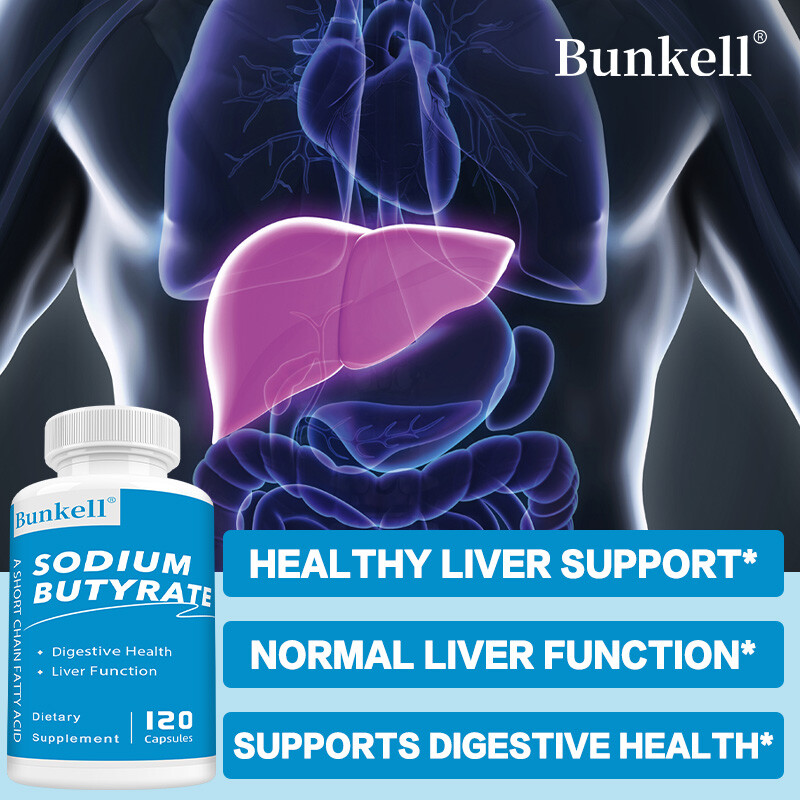 Sodium Butyrate Capsules – Supports Liver And Gut Function Health 120 Capsules