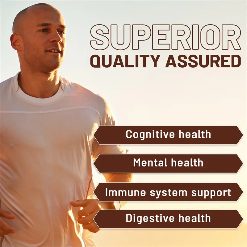 Lions Mane Mushroom 240pcs, For Brain Health,Improve Mood and Cognitive Function