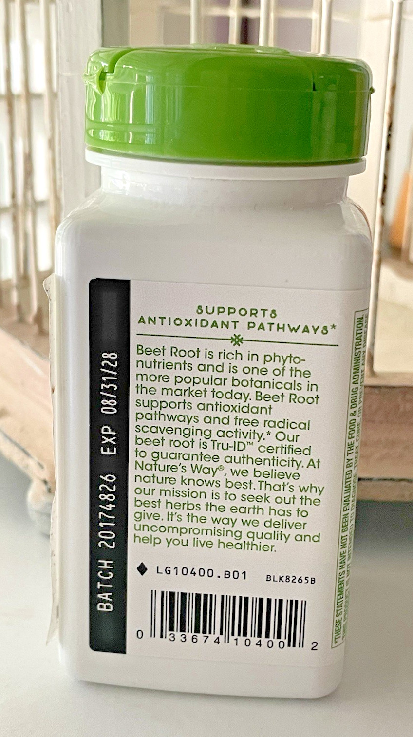 Nature’s Way ~ 100 Vegan Beet Root Capsules ~ Exp 08/2028 ~ Factory Sealed!