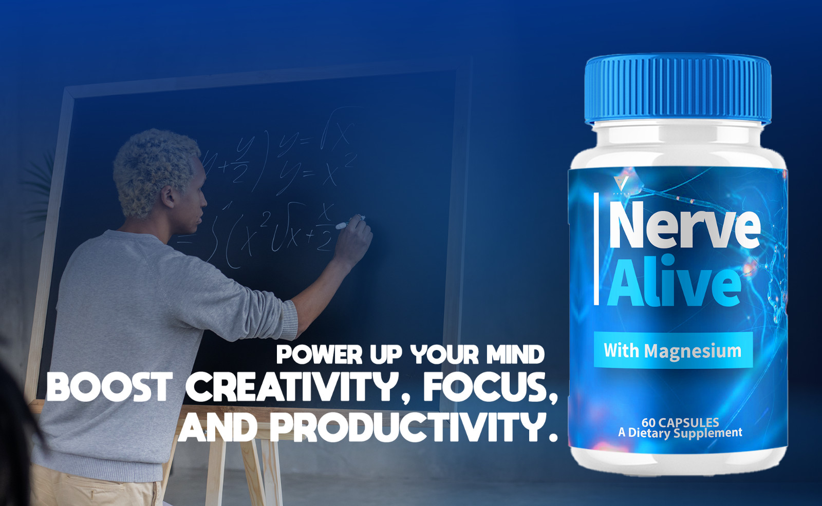 Nerve Alive with Magnesium NerveAlive Maximum Strength (60 Capsules)