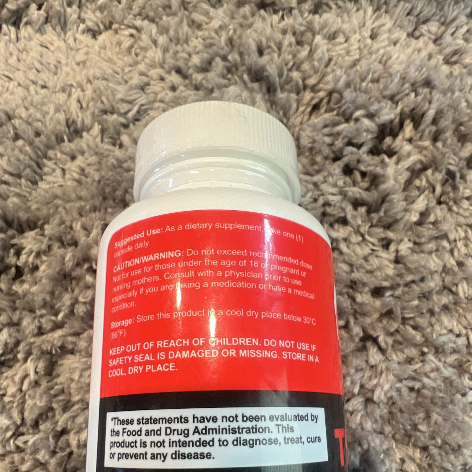Testo Dark Premium Line Men’s Health Supplement 30 Veg Caps Exp 6/2025