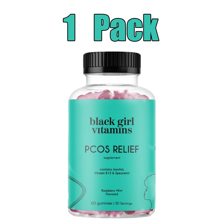 1/2/3 Pack Black Girl Vitamins PCOS Relief – Cycle Support for Women-120 Gummies
