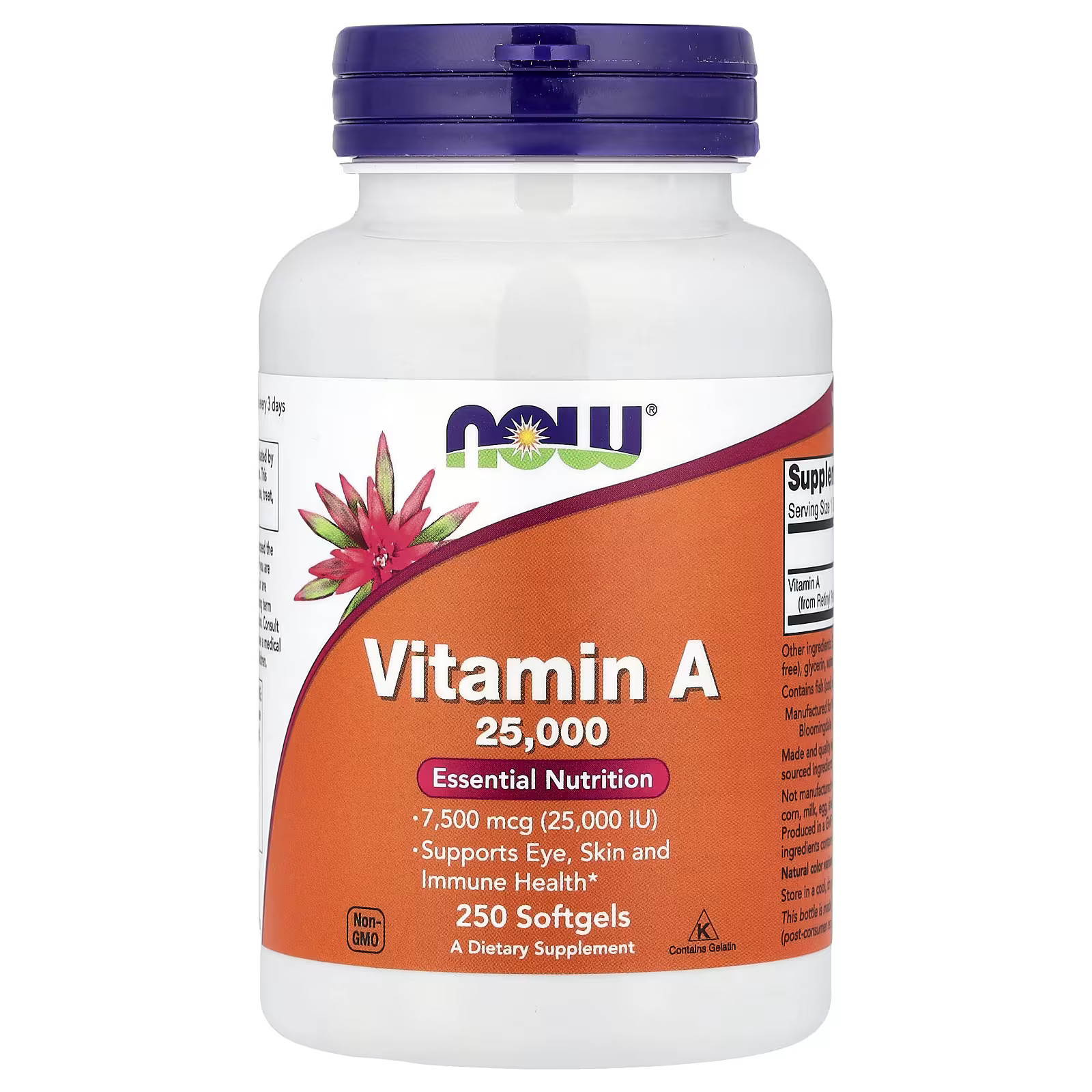 NOW Foods Vitamin A 25,000 IU 250 Softgels