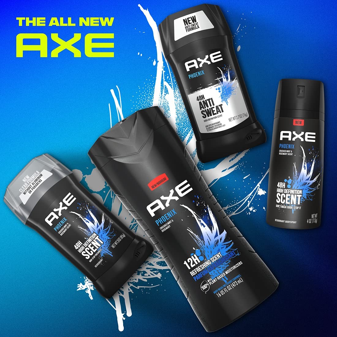 AXE Antiperspirant Deodorant for Men Phoenix 4PK 48H 2.7 Ounce (Pack of 4)