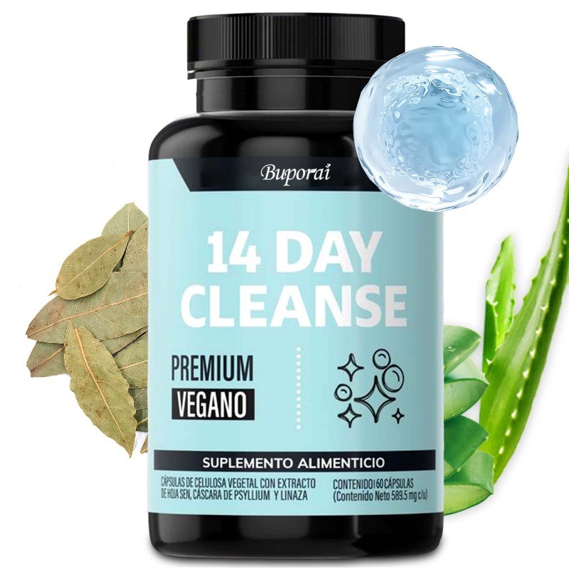 14 Day Cleanse 60pcs, Improves Digestive Comfort, Cleanses and Detoxifies,Energy