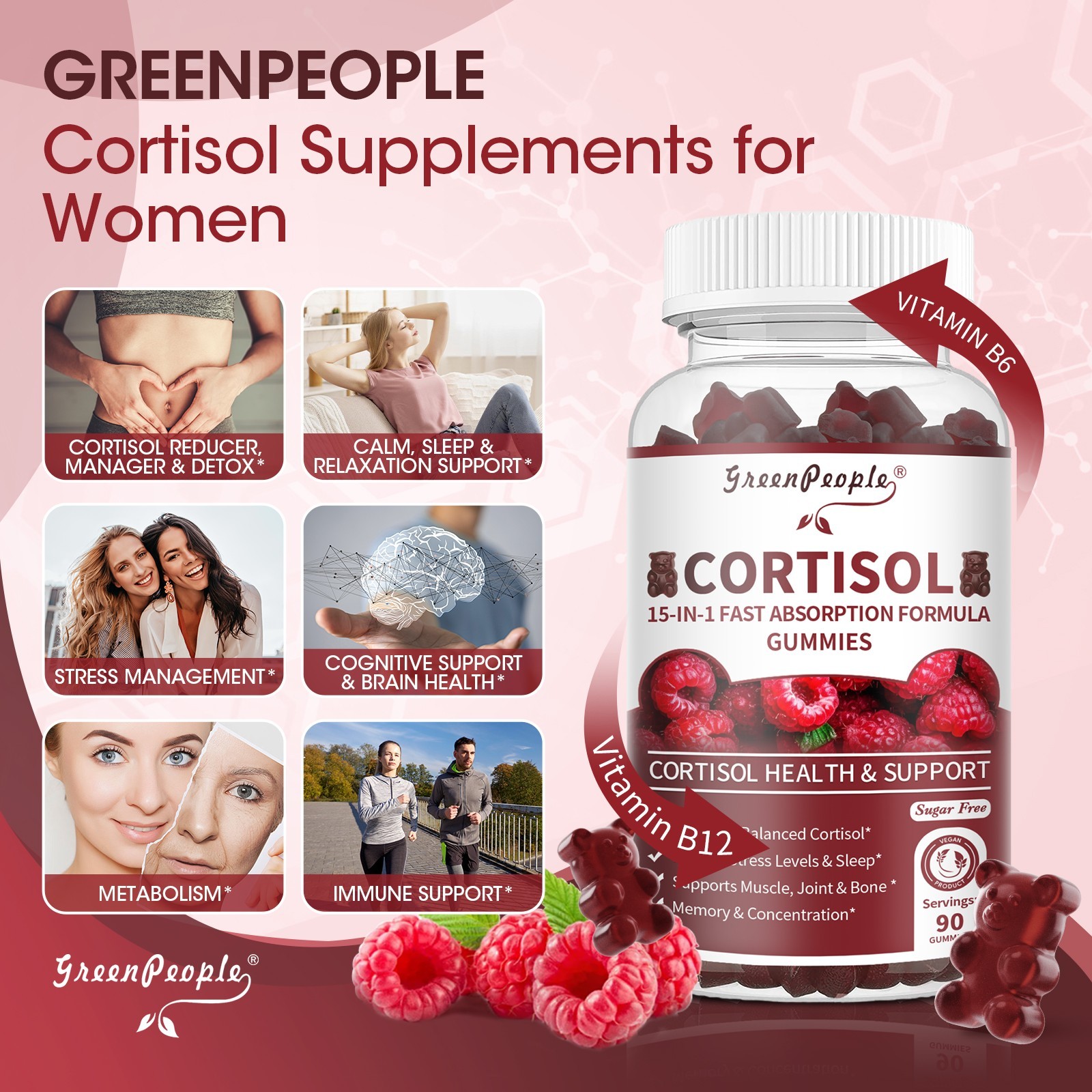 Cortisol Supplements Cortisol Blocker Stress Relief Sleep Aid Adrenal Support