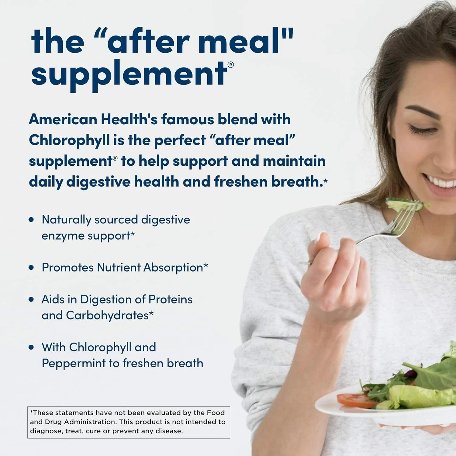 American Health Chewable Papaya Enzyme with Chlorophyll – 600 Tabs (Pack of 3)